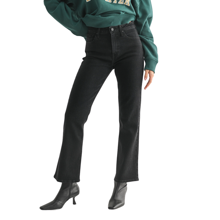 JUST BLACK DENIM Arina Slim Cropped Bootcut Jeans- BLACK-FINAL SALE *24*