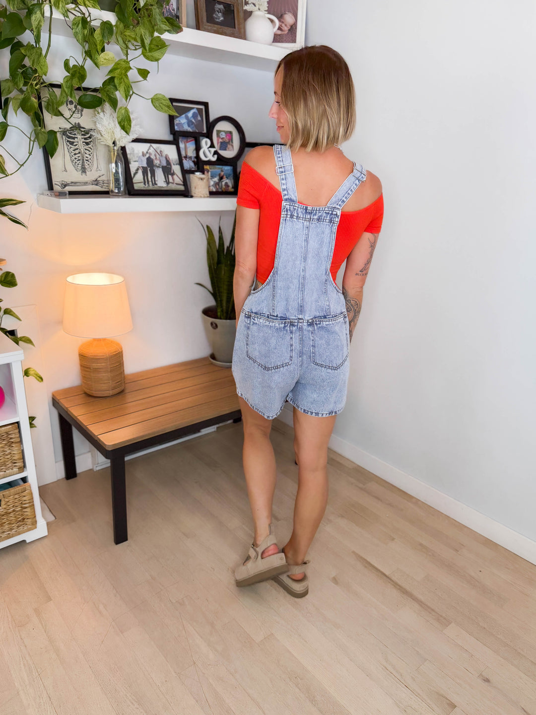 Amina Denim Romper