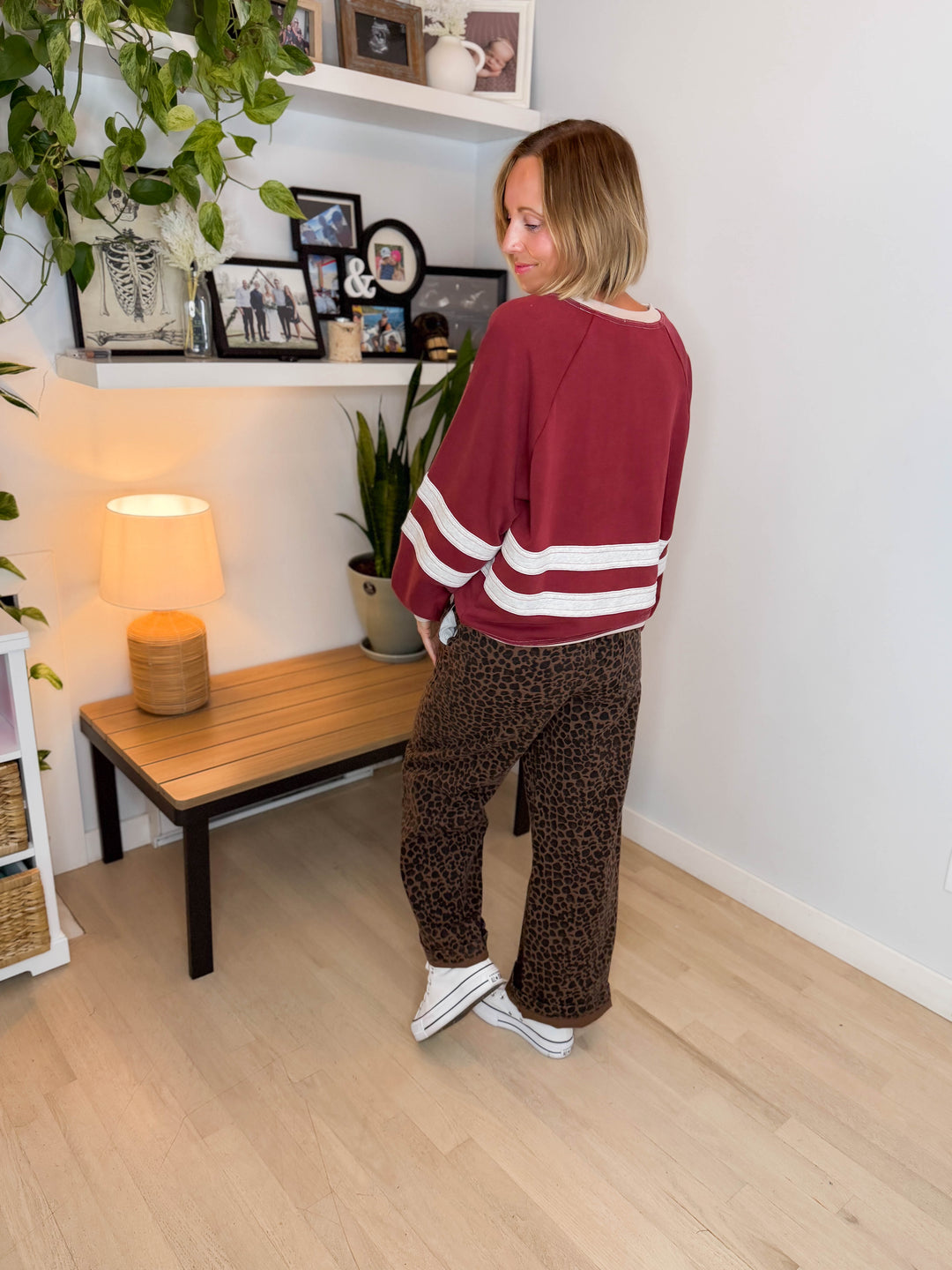 Andie Mineral Washed Pullover- CRIMSON