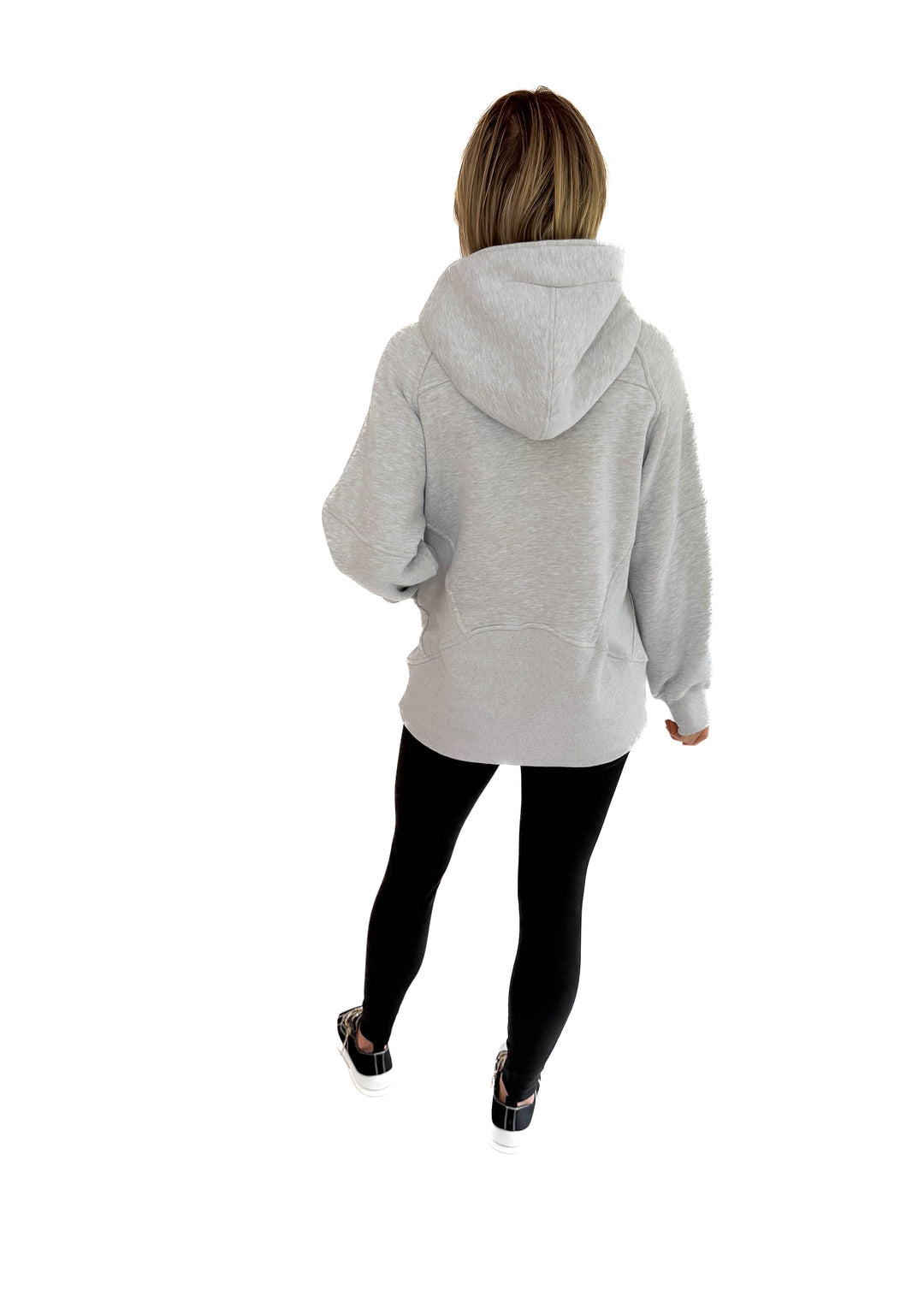 Hunter Hooded Pullover- HEATHER GREY-FINAL SALE