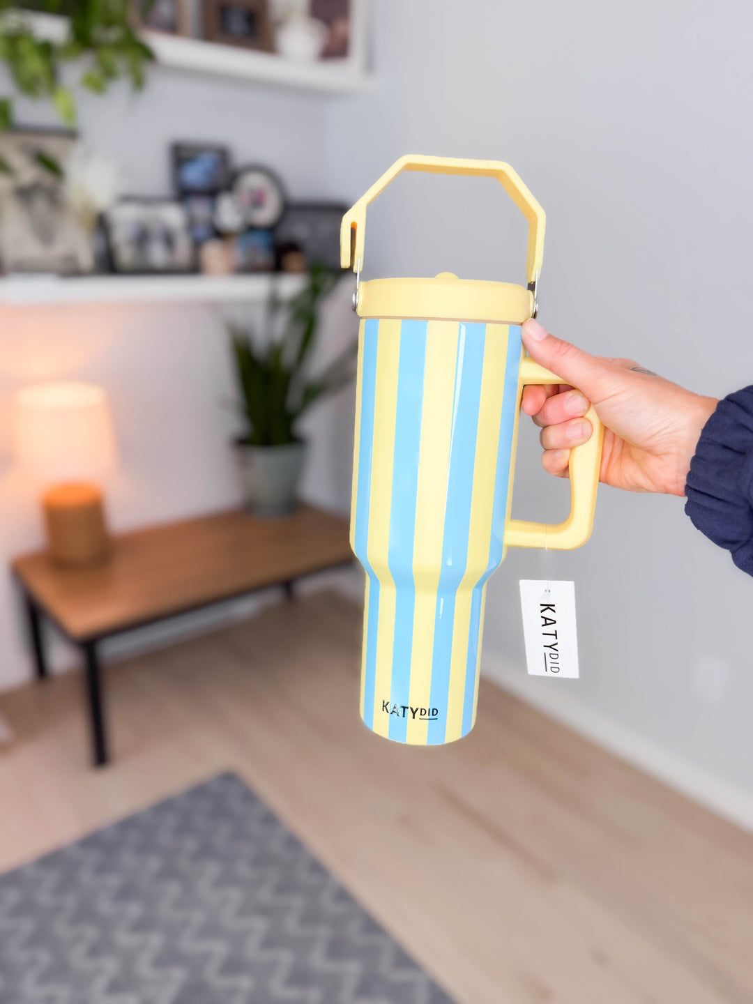 Cabana Jug 38oz  Tumbler- AQUA/YELLOW