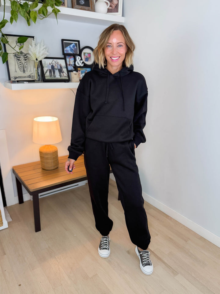 Only Best Hooded Long Sleeve- BLACK