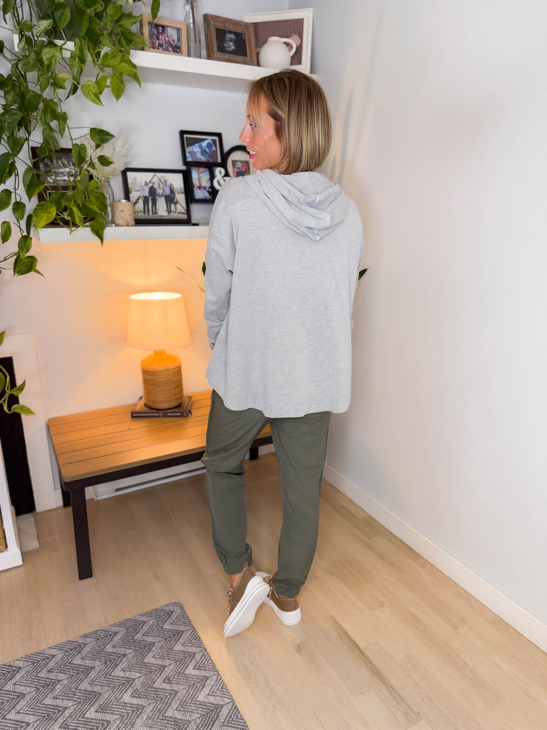 Tinley Athleisure Hoodie- HTHR GREY-FINAL SALE
