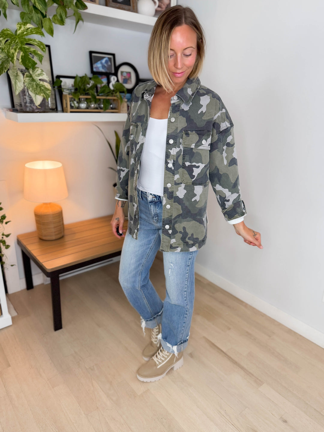 Depp Camo Shacket