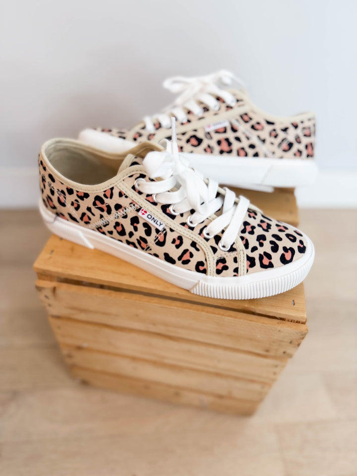 Only Nicola Canvas Sneaker- LEOPARD