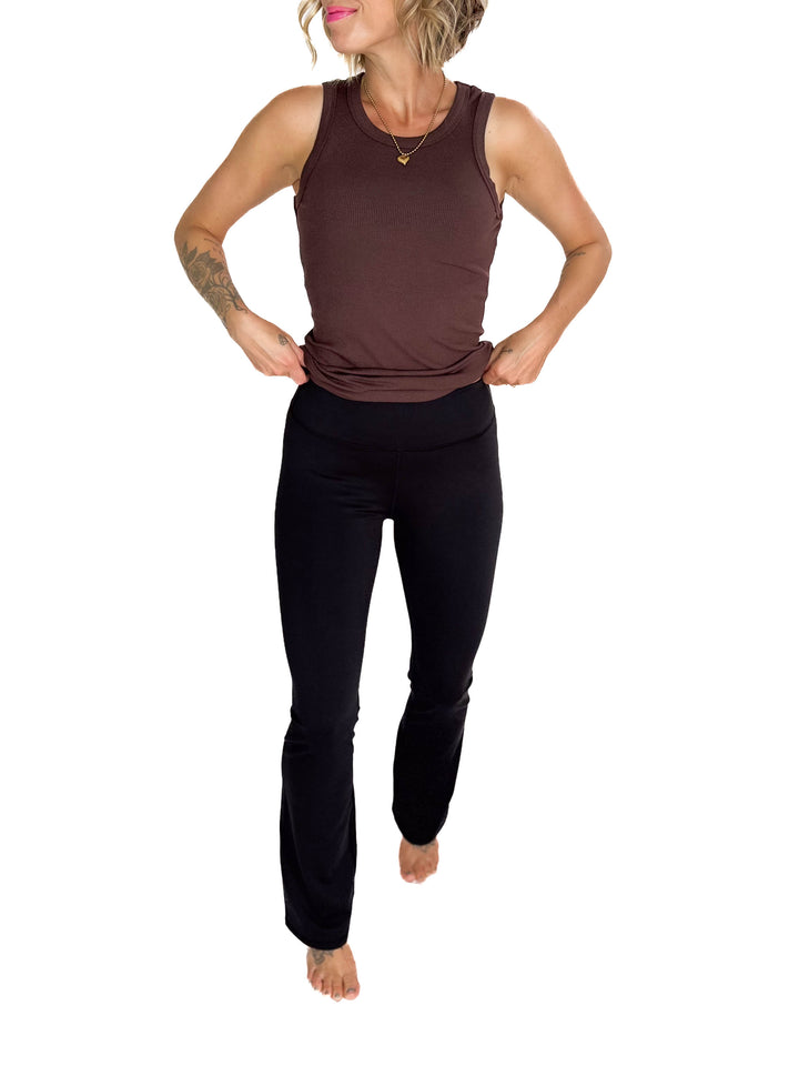 MONO B Krista Bootcut Legging- BLACK