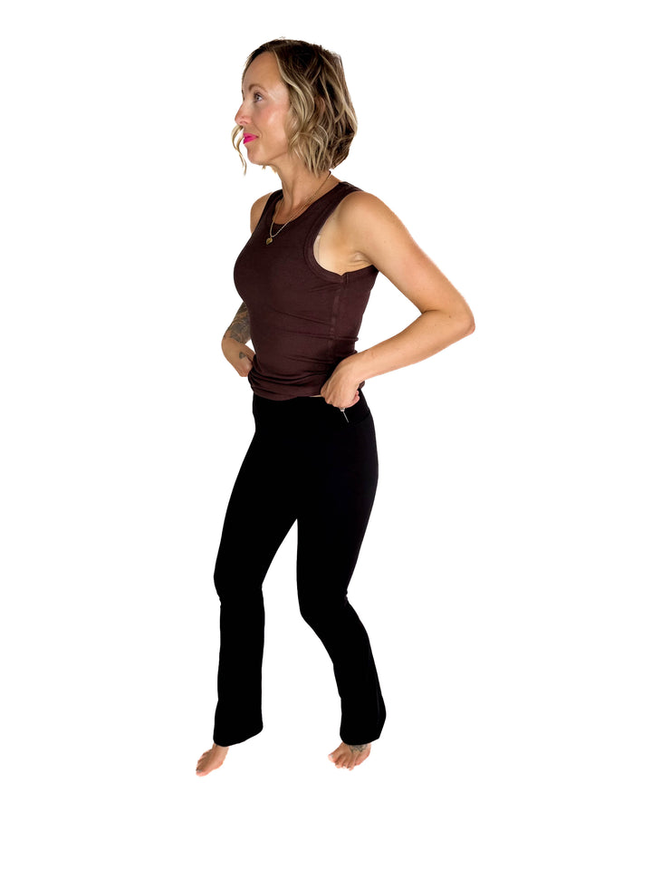 MONO B Krista Bootcut Legging- BLACK