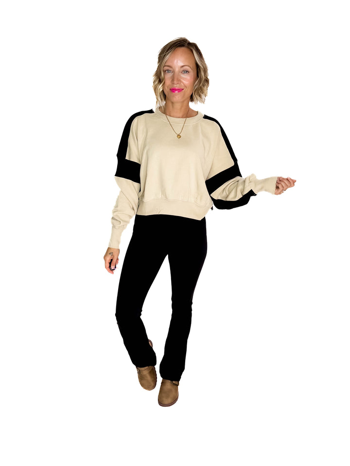 MONO B Krista Bootcut Legging- BLACK