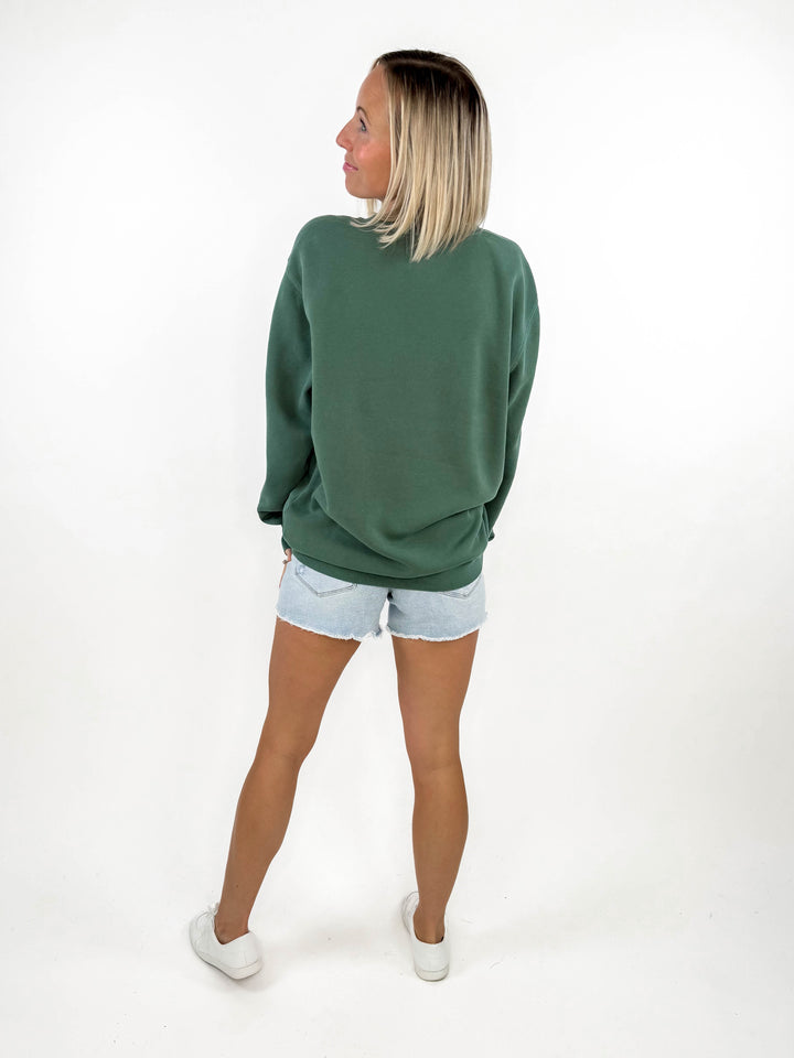 Leopard Daisy Smile Premium Crewneck