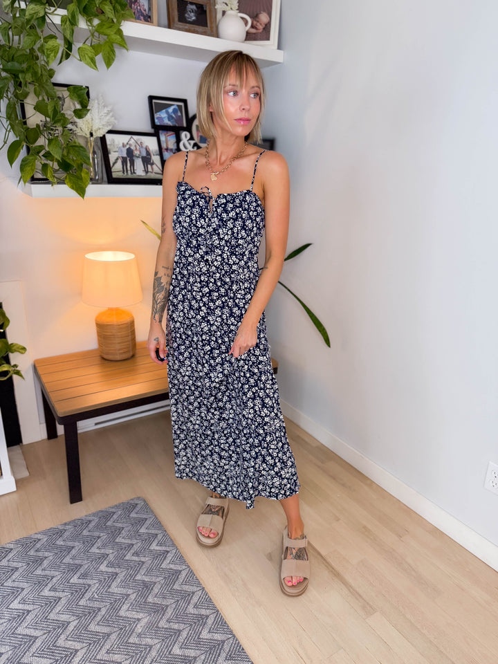 ONLY Nelly Midi Dress- NIGHT SKY FLOWER-FINAL SALE *S*