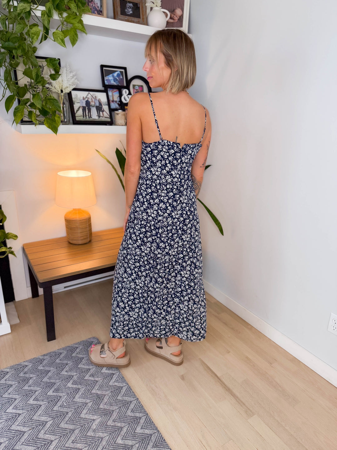 ONLY Nelly Midi Dress- NIGHT SKY FLOWER-FINAL SALE *S*