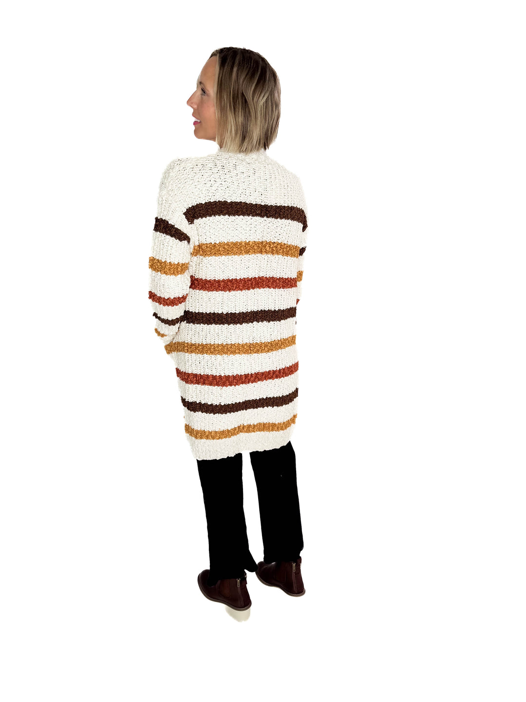 MICHELLE MAE Fall Stripes Cardigan - final sale