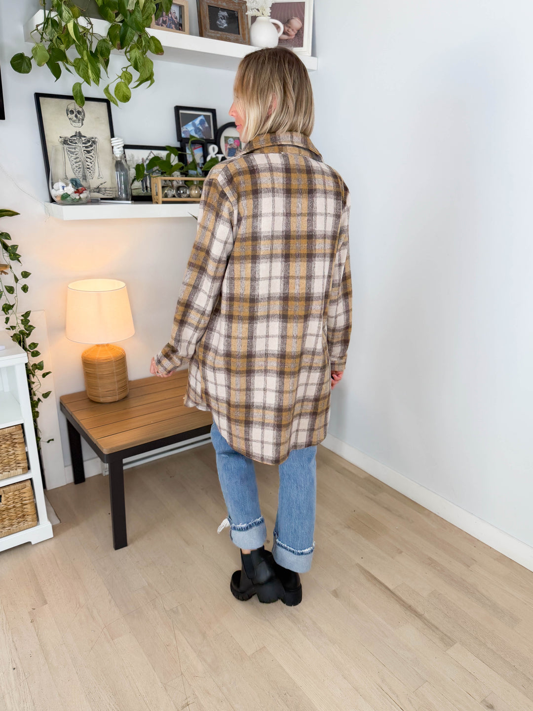 Renfrew Plaid Shacket- MOCHA *PRE-ORDER SEPT 25