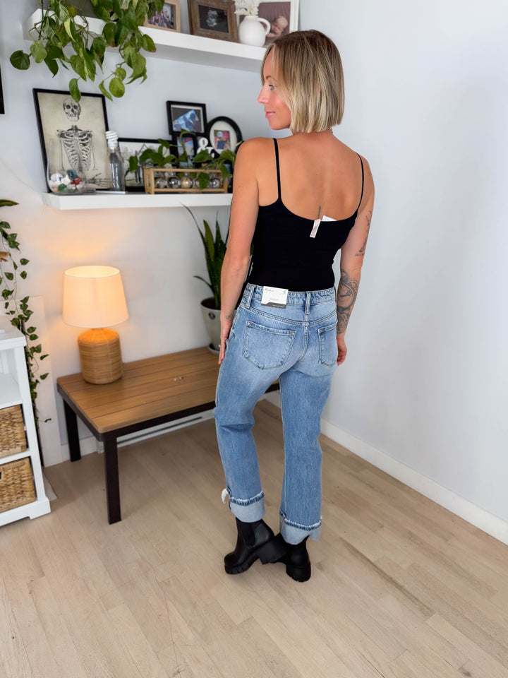 Seeker Seamless Spaghetti Strap Bodysuit- BLACK-FINAL SALE
