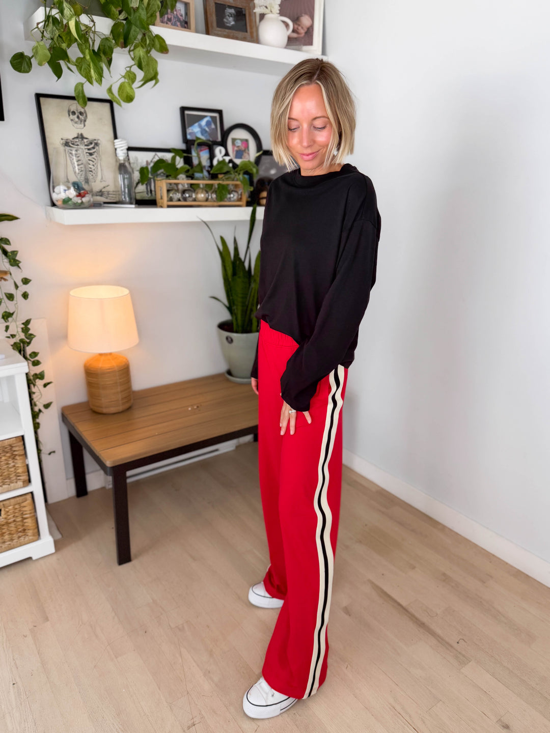Only Happy Organic Cotton Long Sleeve Tee- BLACK-FINAL SALE