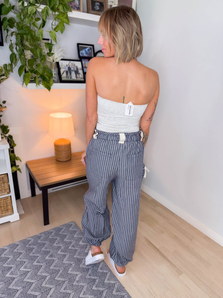 Riri Double Lined Tube Top- LIGHT HTHR GREY