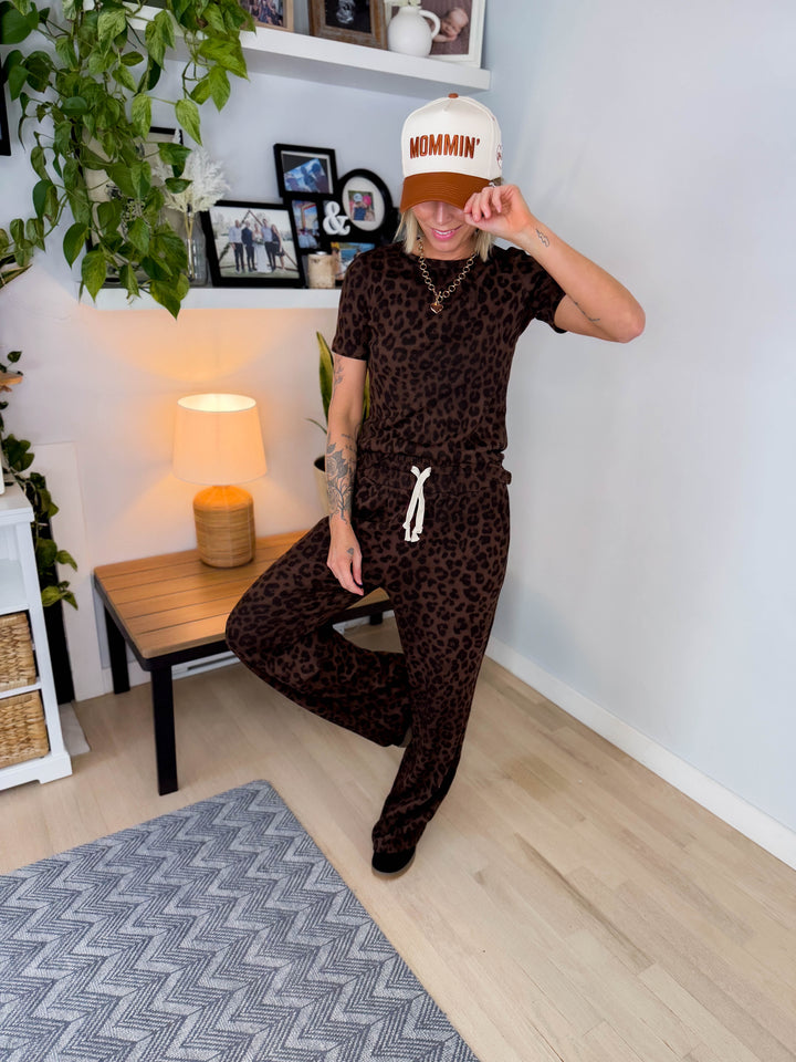AMPERSAND AVE Thermal Tee + Pant Set- ROAM WILD-FINAL SALE *XS*