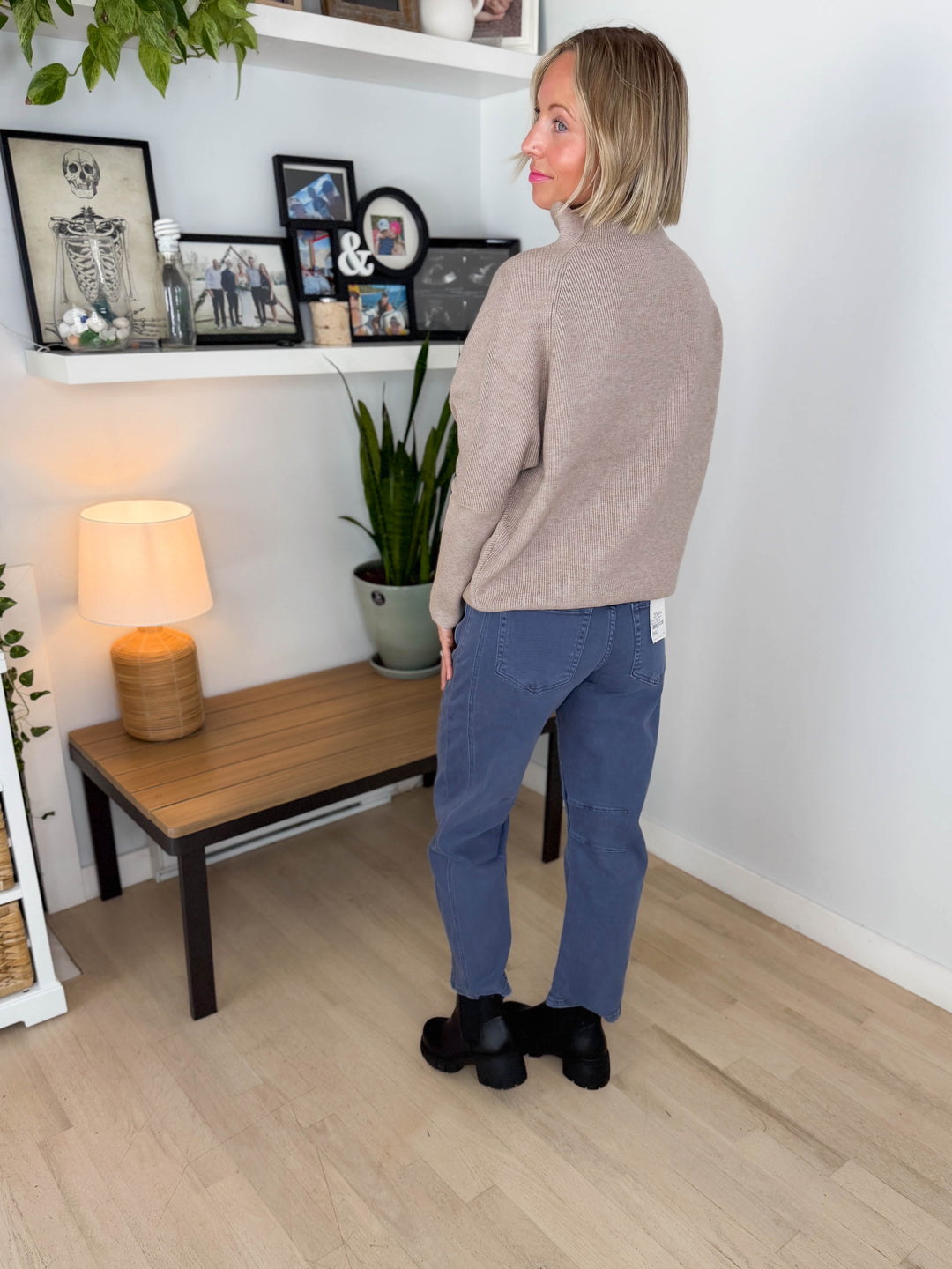 Wild Pines Dolman Sweater- HEATHER MOCHA-FINAL SALE *L*