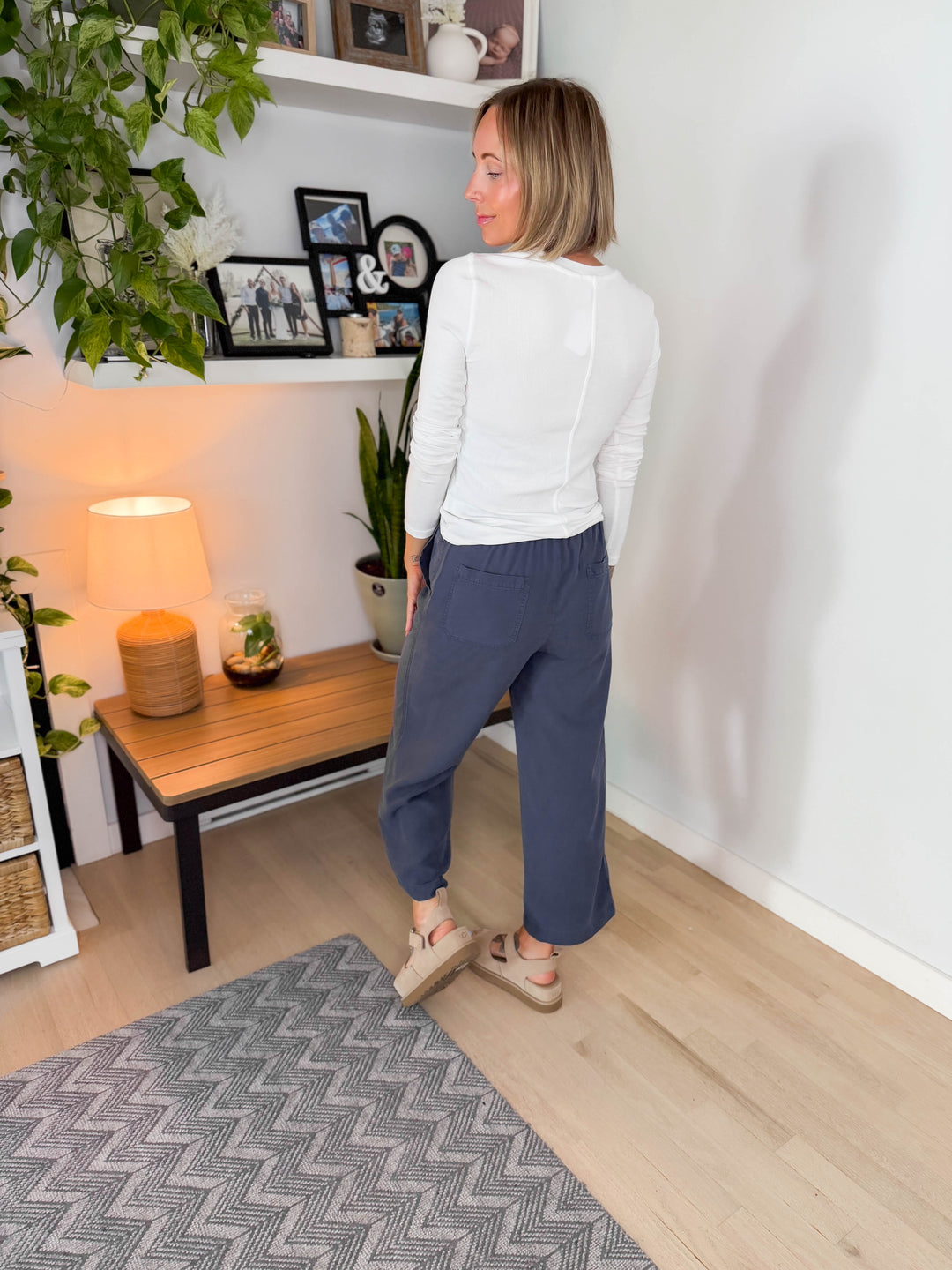 Zariah Soft Ribbed Long Sleeve- OFF WHITE