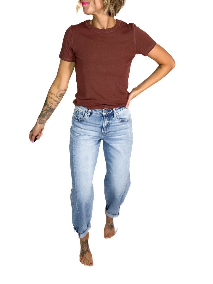 Risen Cruz Barrel Jean- MEDIUM WASH