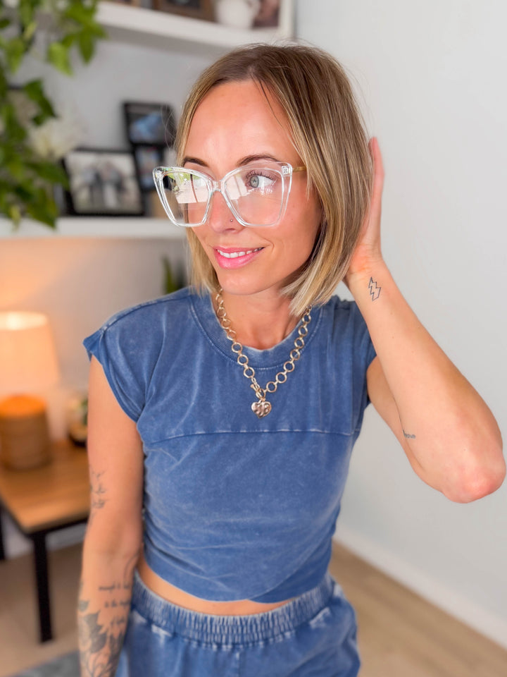 Angled Cat Eye Blue Light Blocking Glasses (ALL COLOURS)
