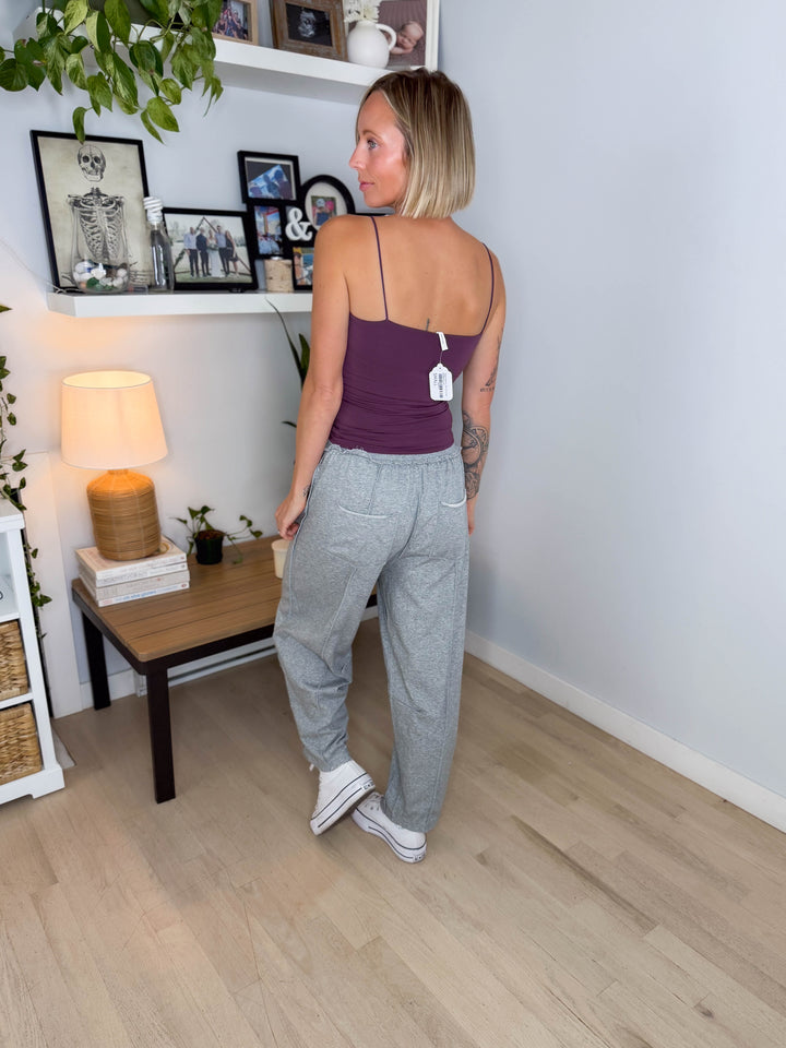 Spark Basic Solid Cami- DARK PLUM