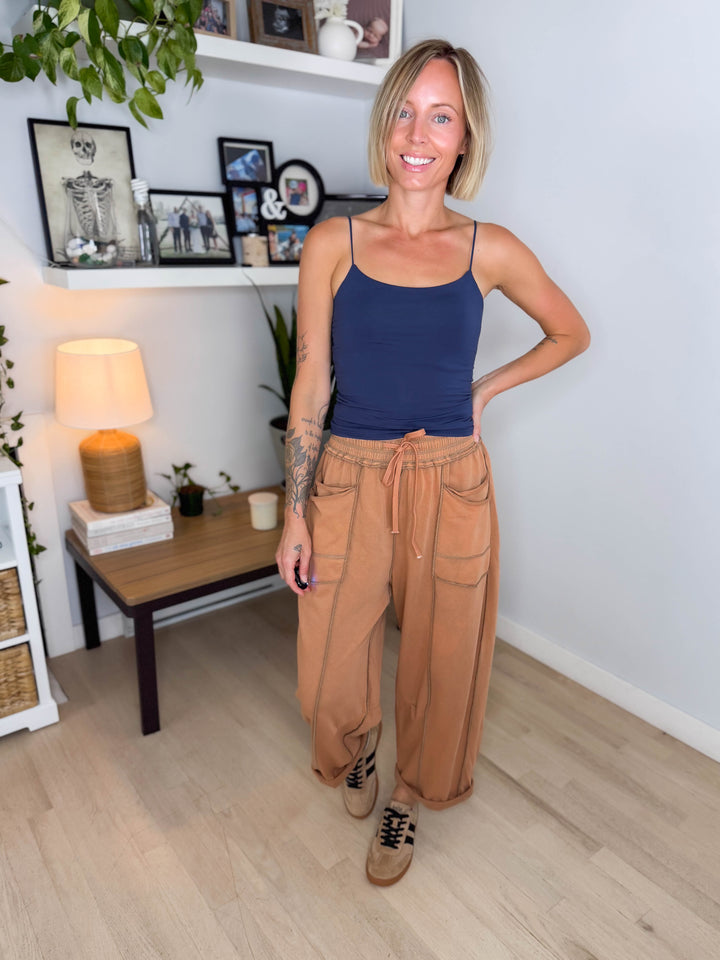 Spark Basic Solid Cami- DEEP BLUE
