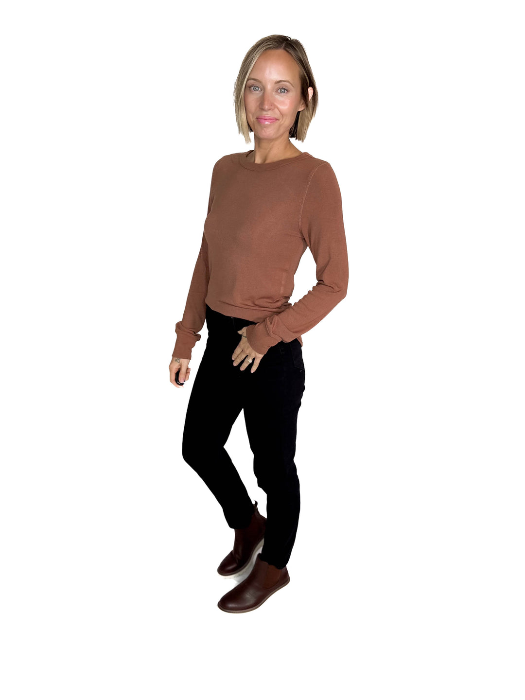 THREAD & SUPPLY Stacy Long Sleeve- CLOVE