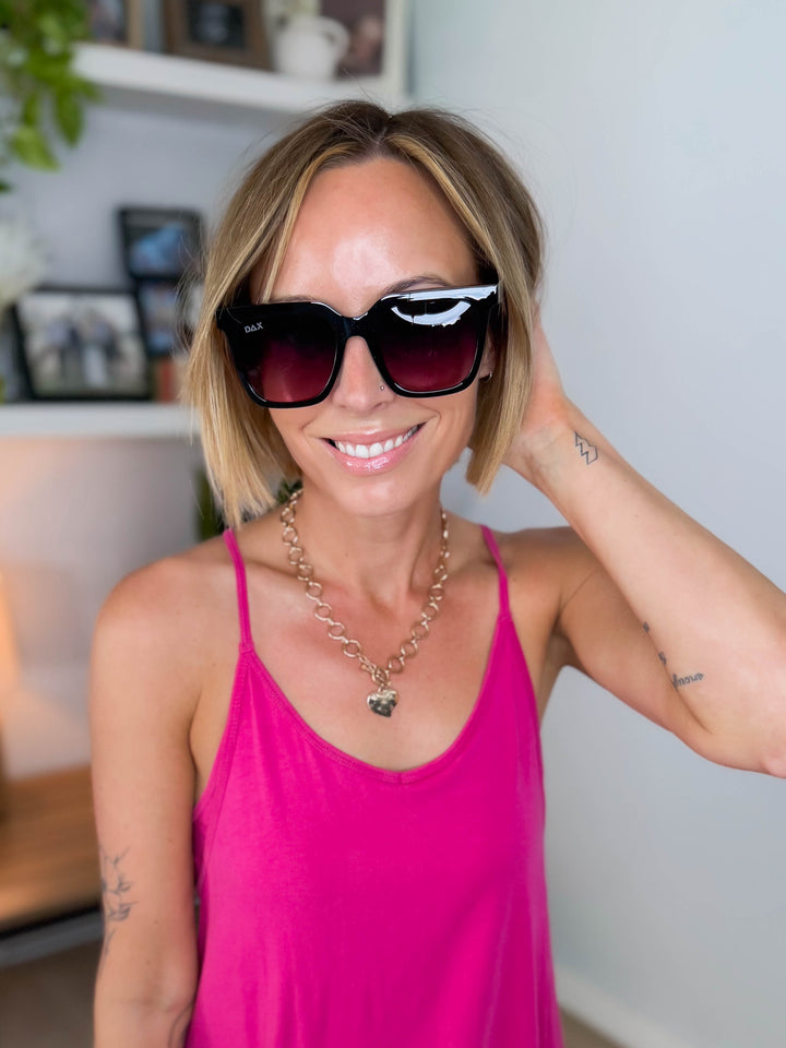 DAX Dani Square Sunglasses- SMOKESHOW