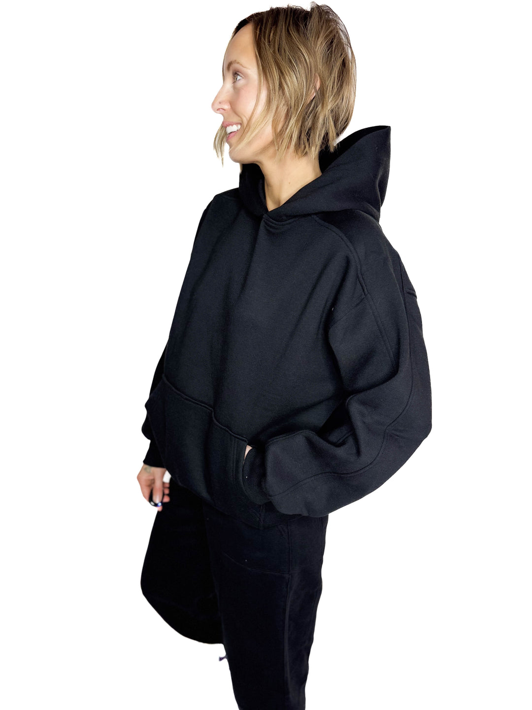 Rowan Fleece Hoodie- BLACK