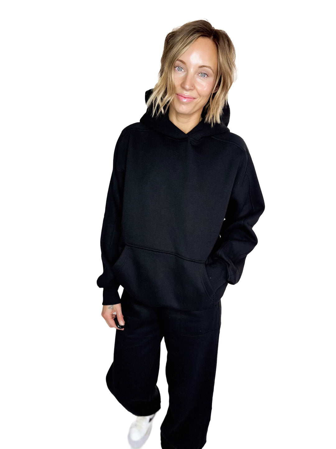 Rowan Fleece Hoodie- BLACK