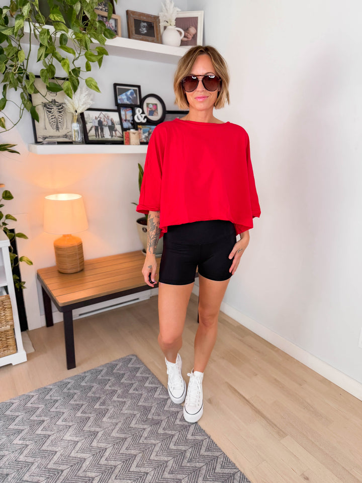 Joclyn Basic Biker Shorts- BLACK
