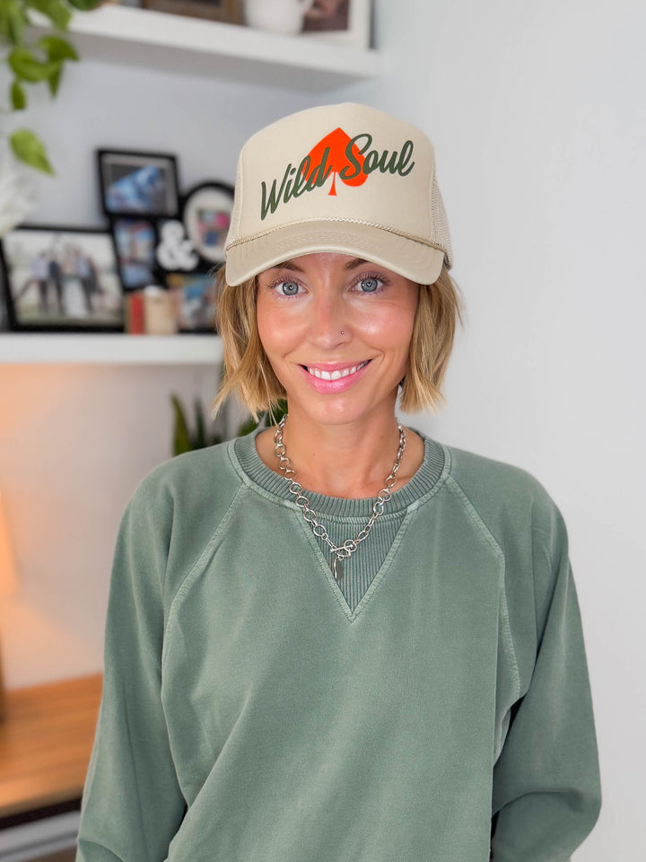 Wild Soul Foam Trucker- KHAKI