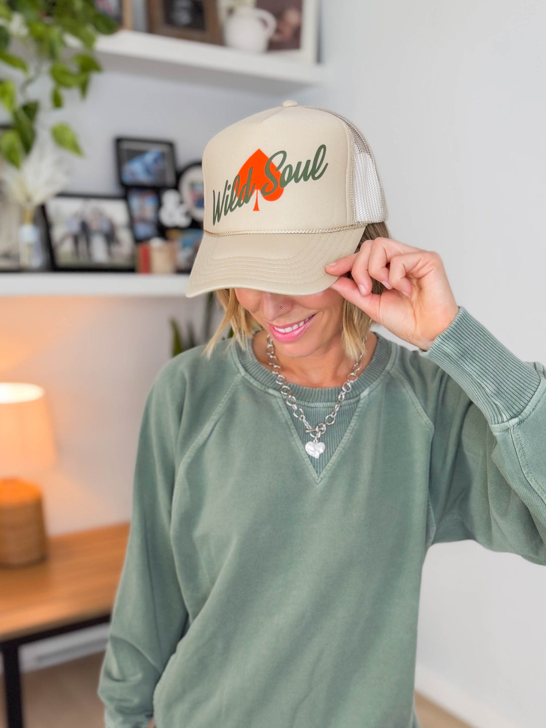 Wild Soul Foam Trucker- KHAKI