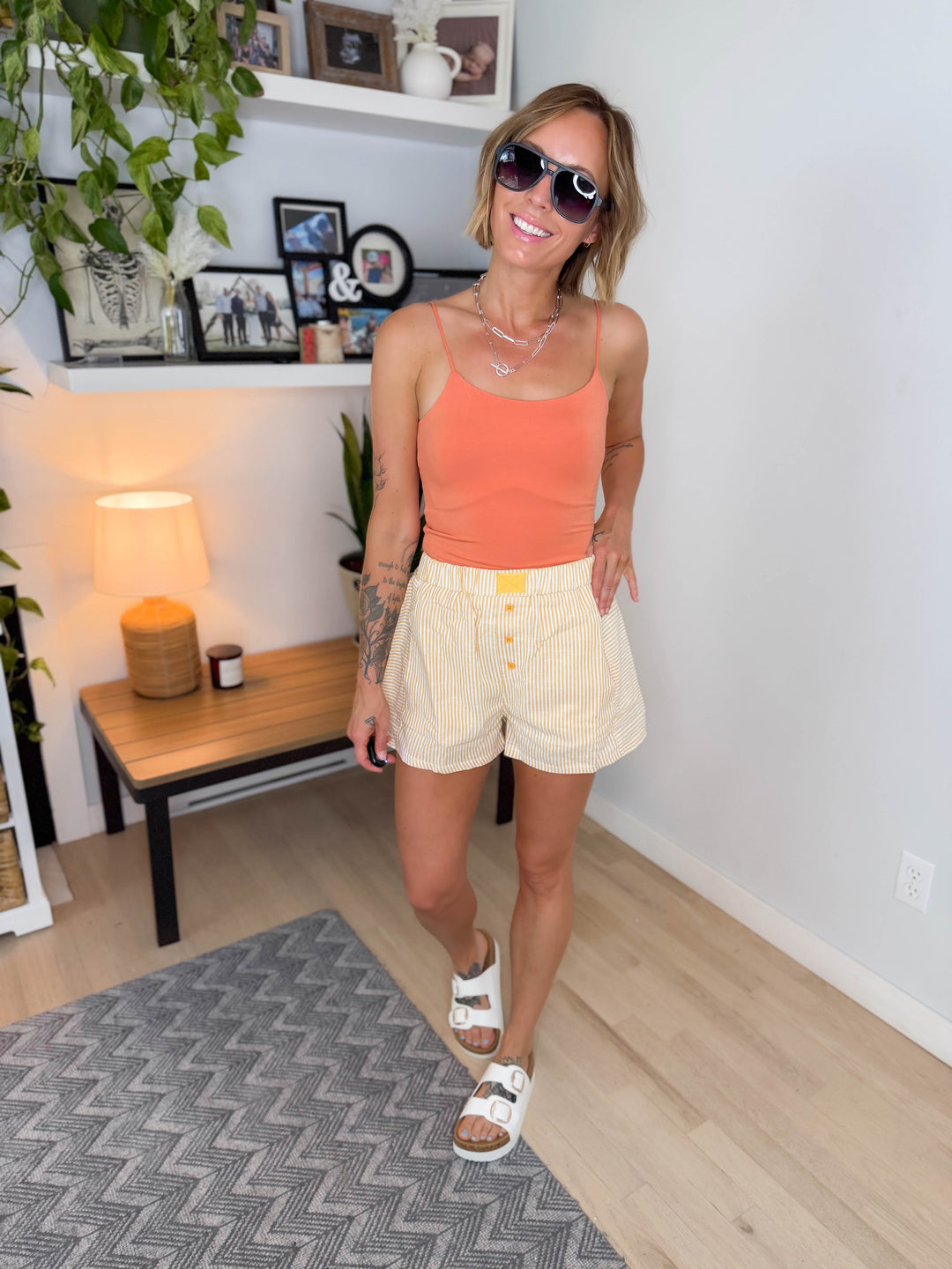 Willow Creek Jersey Camisole- ORANGE SMOOTHIE