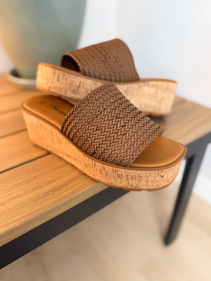 Earnest Woven Sandal- BROWN