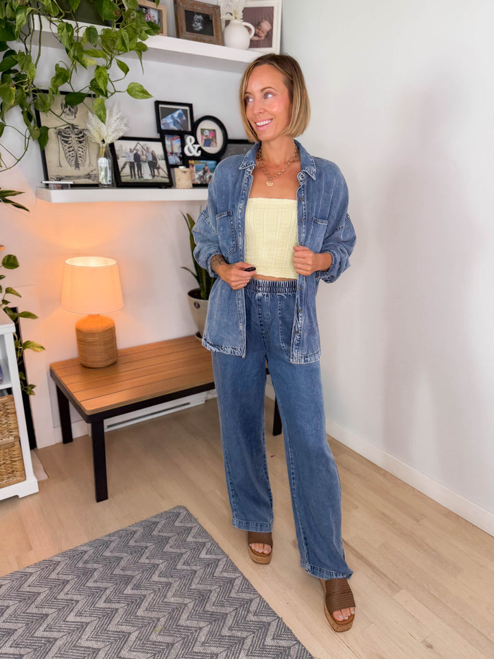 Rustic Chambray Button Down
