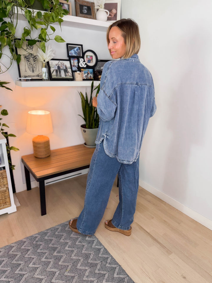Rustic Chambray Button Down
