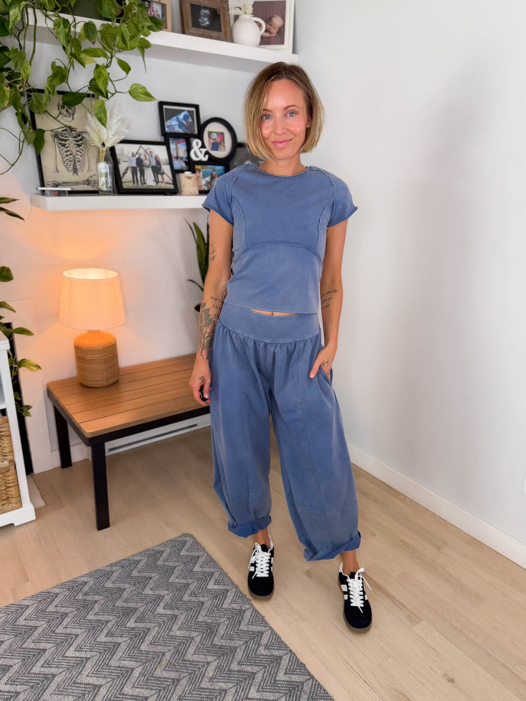 Berkley Stretch Cotton Barrel Set- DENIM