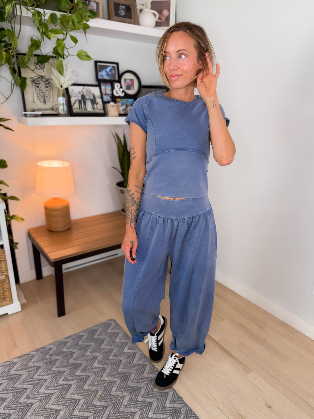 Berkley Stretch Cotton Barrel Set- DENIM