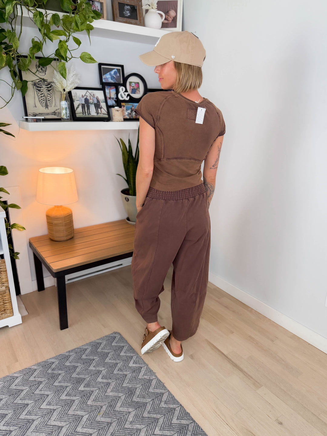 Berkley Stretch Cotton Barrel Set- BROWN