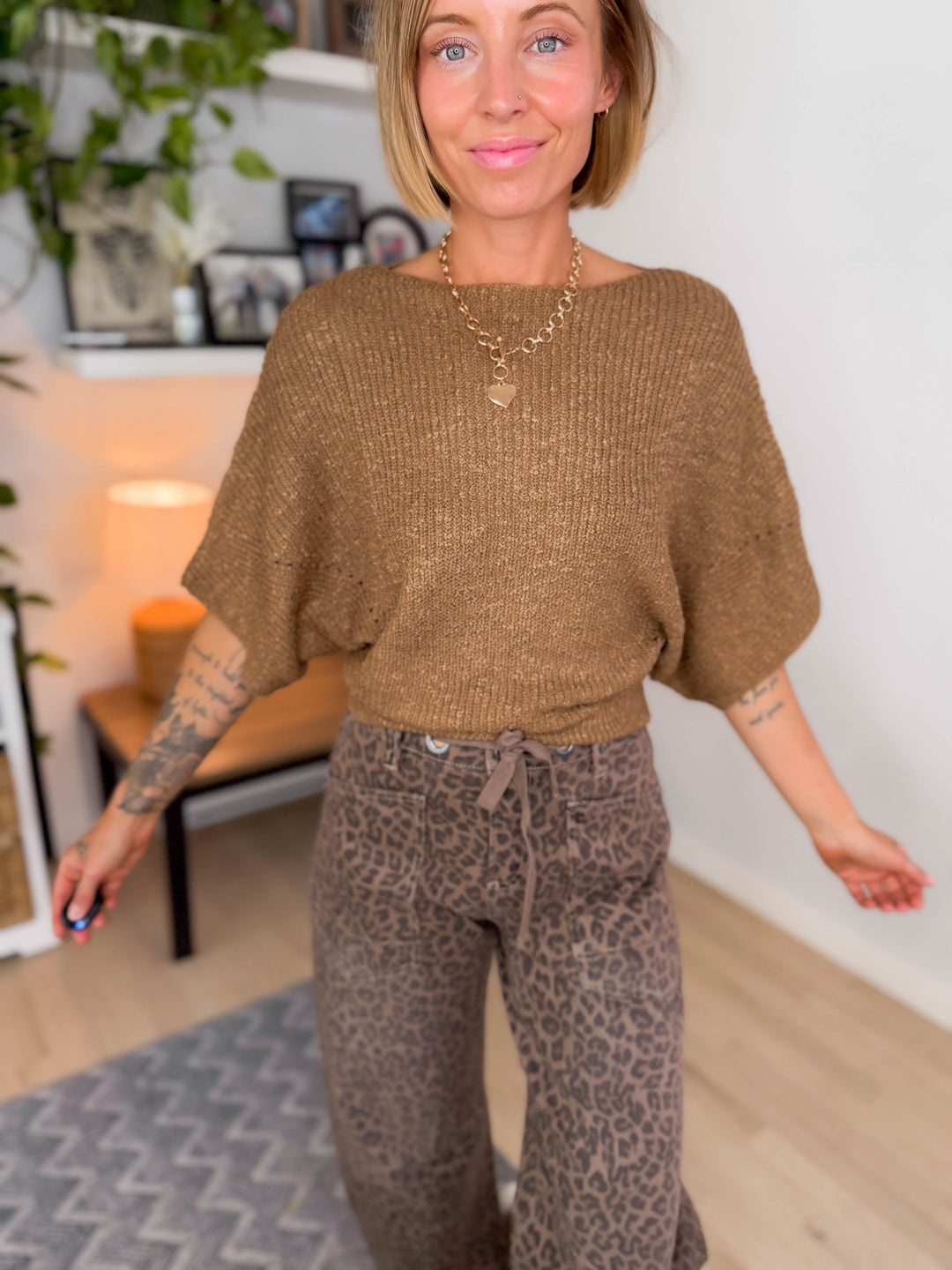 Brisol Dolman Knit Sweater- COCO