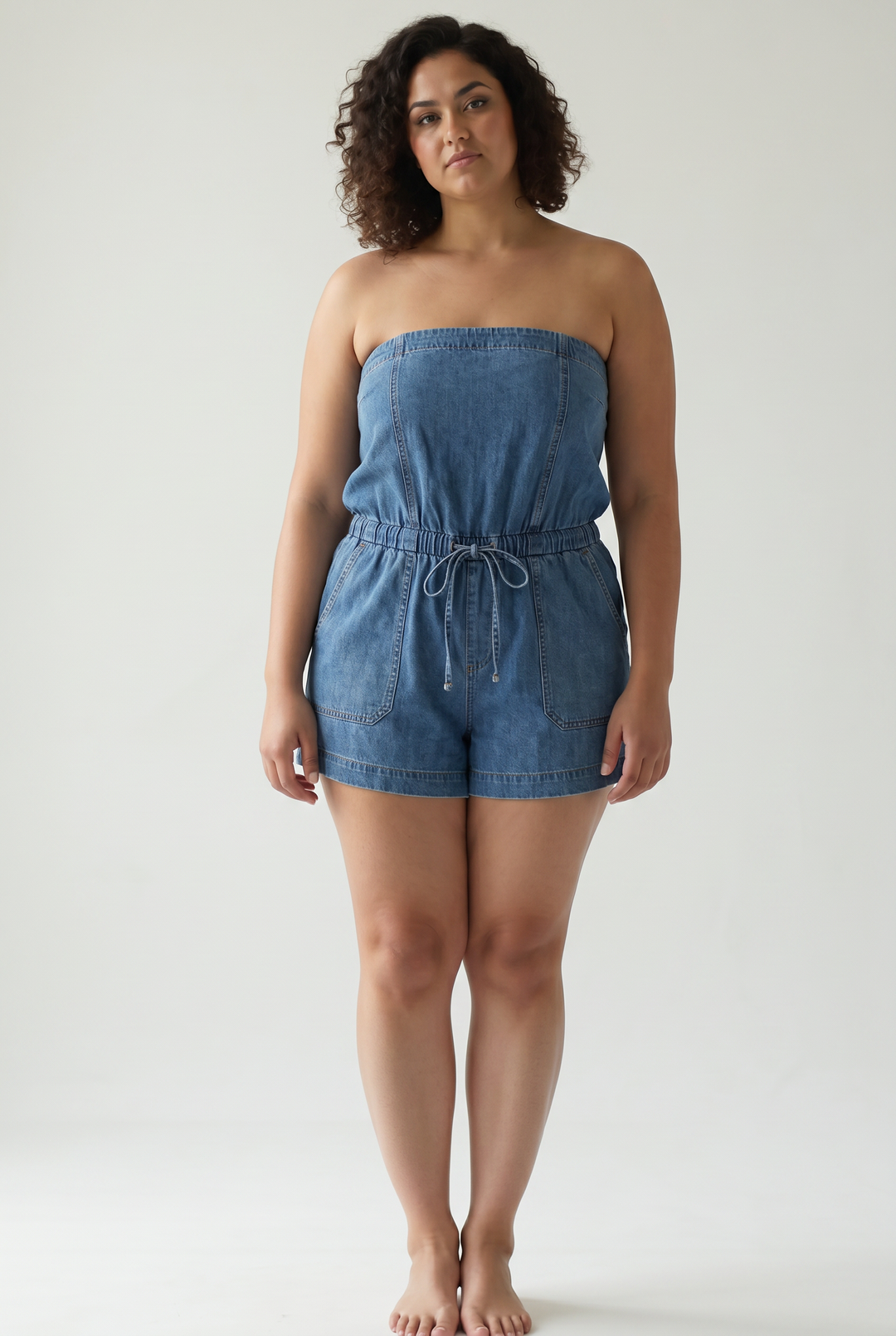 Heatwave Denim Tube Romper