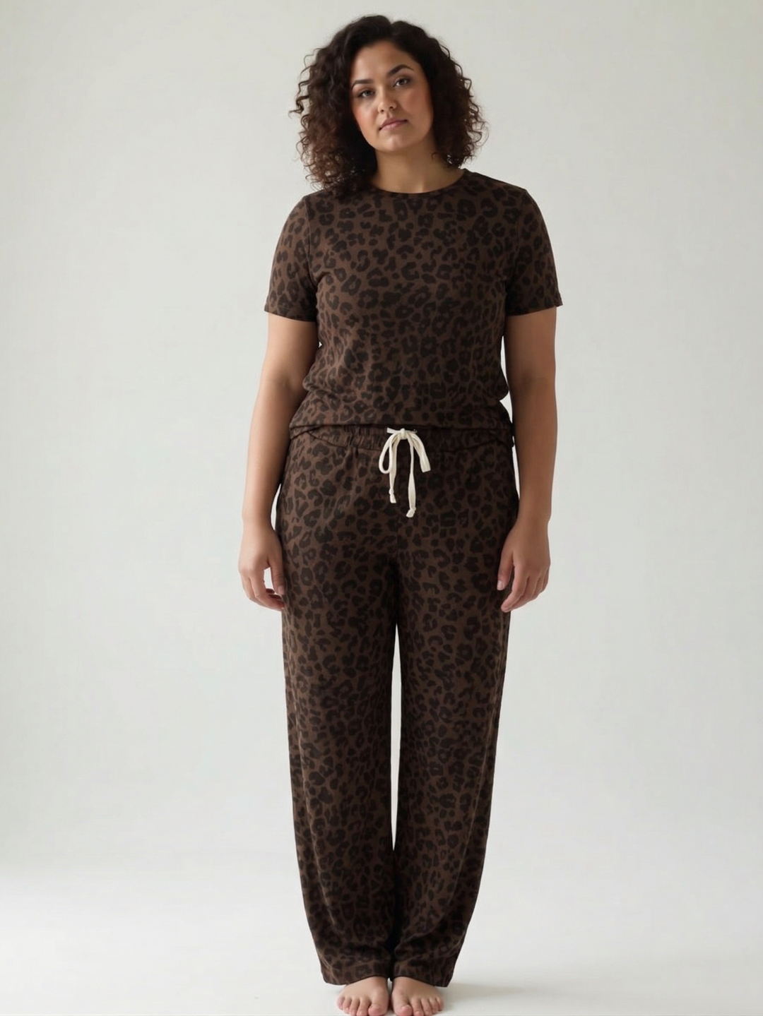 AMPERSAND AVE Thermal Tee + Pant Set- ROAM WILD-FINAL SALE *XS*
