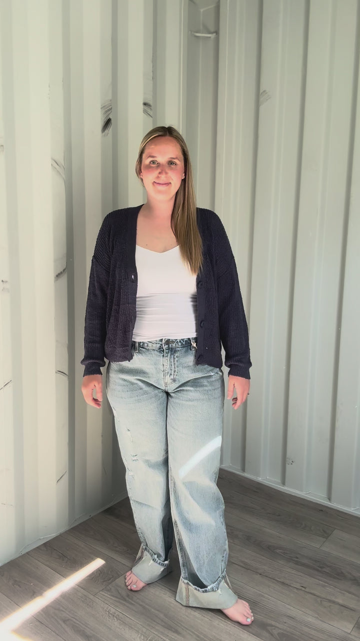 Kancan Premium Georgia 90's Low Slung Mid Rise Jeans- MEDIUM LIGHT