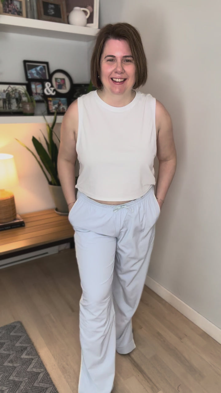 Mono B Finish Line Track Pants- HALOGEN BLUE-FINAL SALE