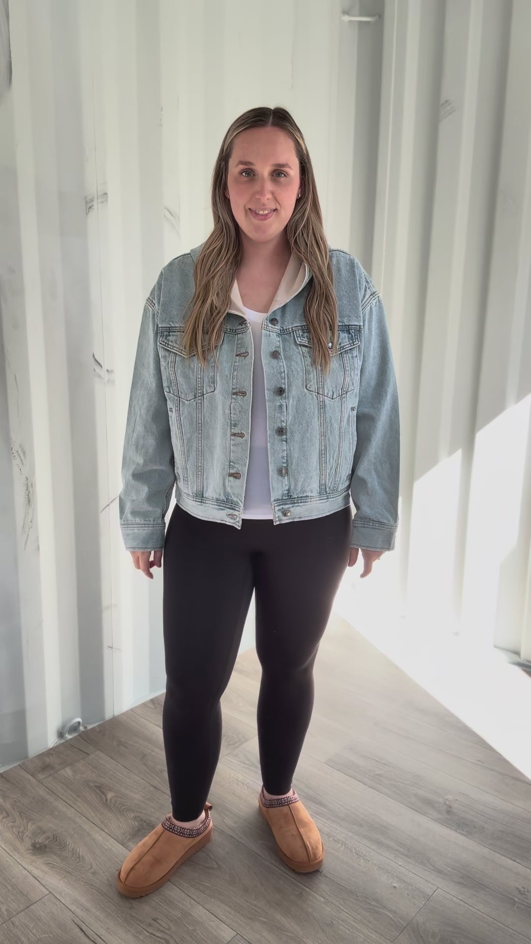 THREAD & SUPPLY Gemma Hooded Denim Jacket