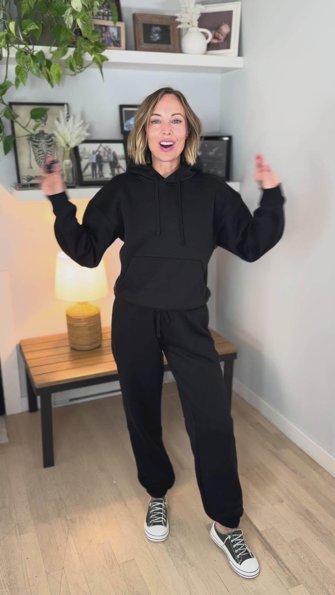 Only Best Cuffed Pants- BLACK