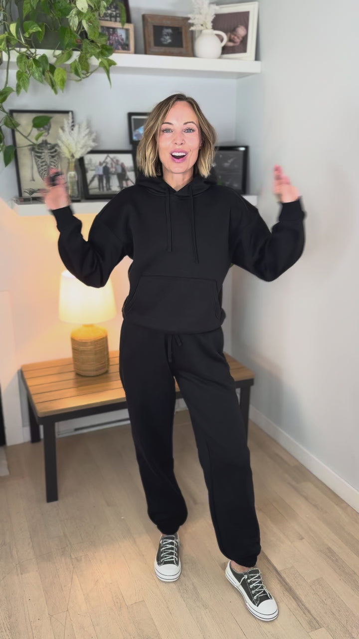 Only Best Cuffed Pants- BLACK