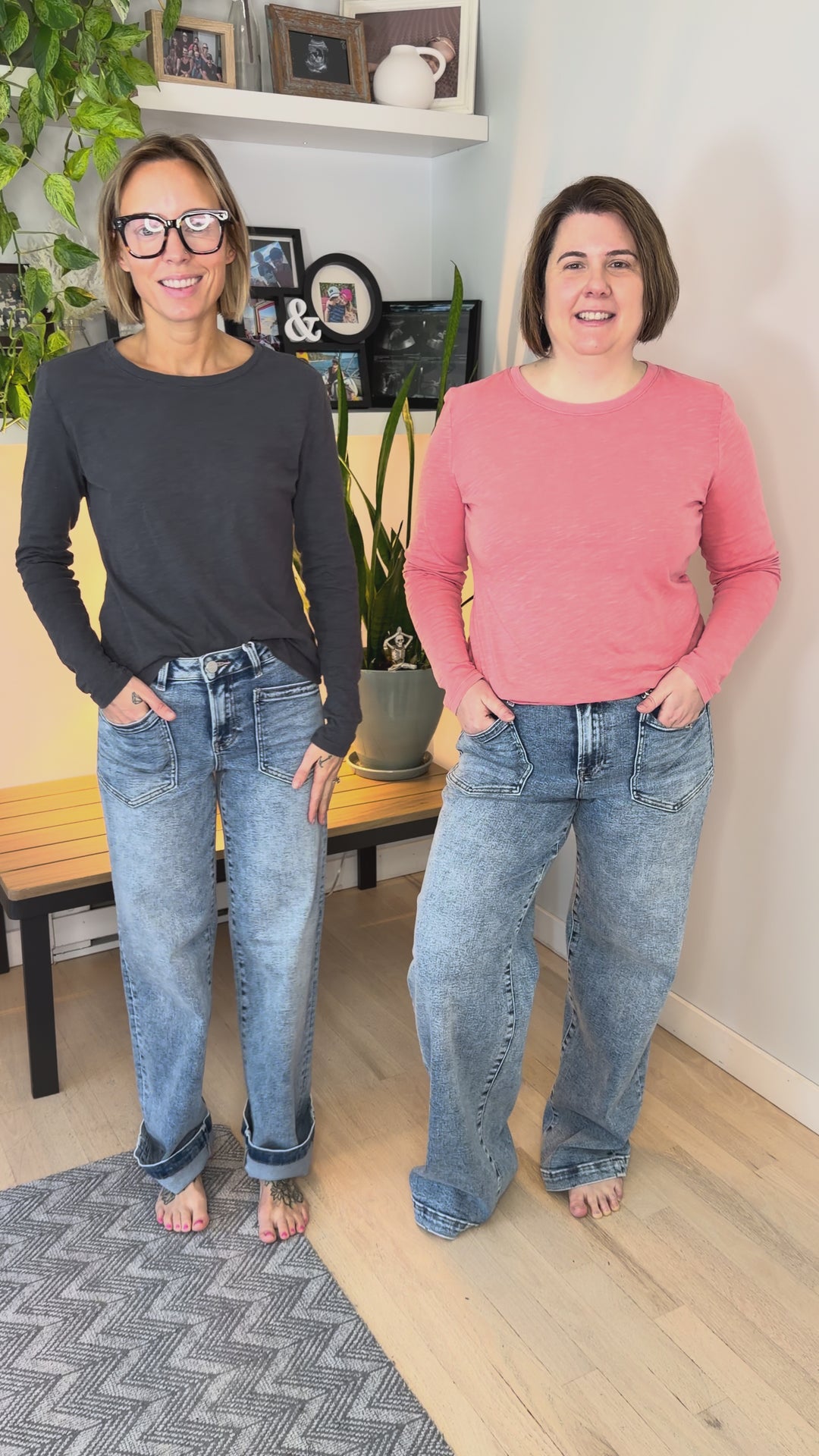 Risen Kimberly Slouchy Relaxed Jeans- MEDIUM WASH-FINAL SALE *27*